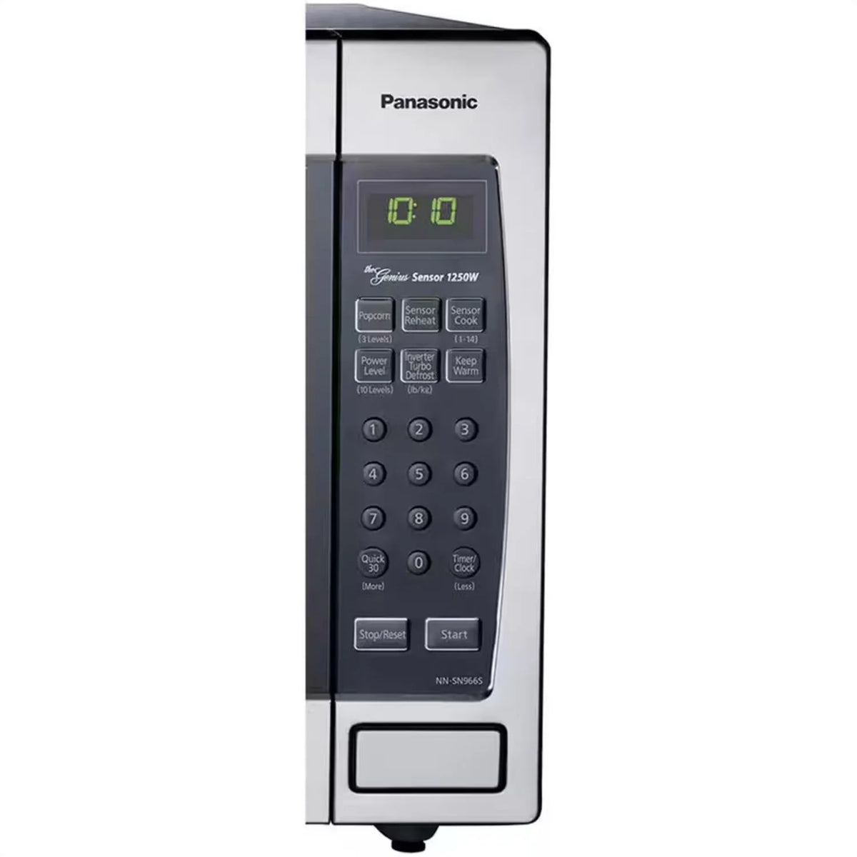 Panasonic 2,2 pi³ 1250 W Micro-ondes de comptoir avec technologie Inverter, Acier inoxydable NN-SN95HS