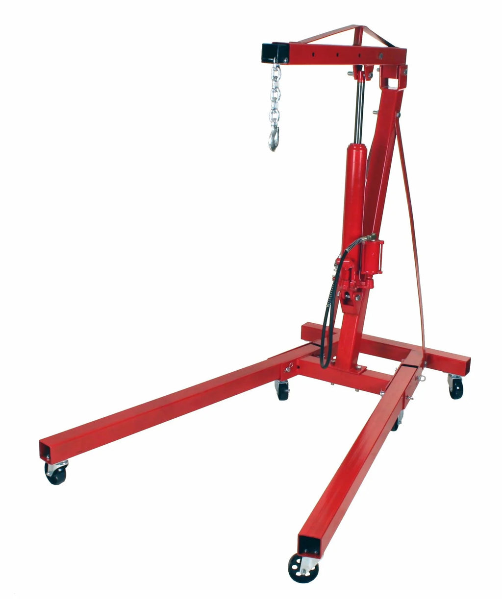 Dragway Tools Palan pneumatique-hydraulique pliant pour moteur 2 tonnes, grue d'atelier Cherry Picker
