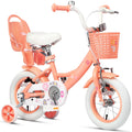 Vélo pour filles Glerc Maggie de 12 pouces pour enfants de 2 à 4 ans, Pêche