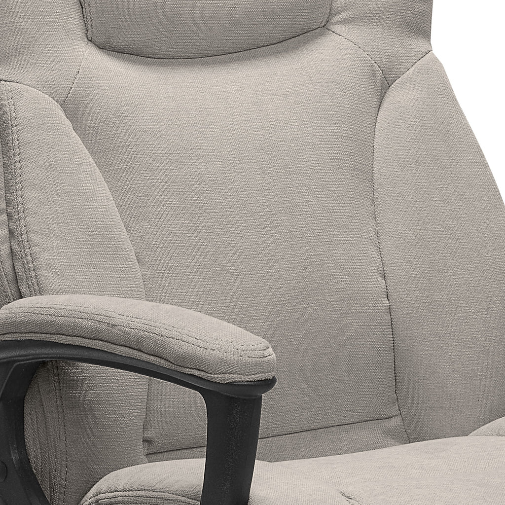 Chaise de bureau Serta Connor en microfibre gris clair