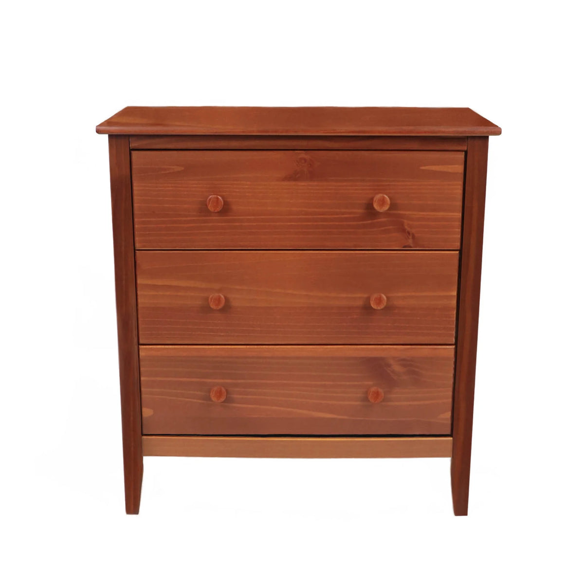 Commode Adeptus Easy Pieces en bois massif à 4 tiroirs - Blanc