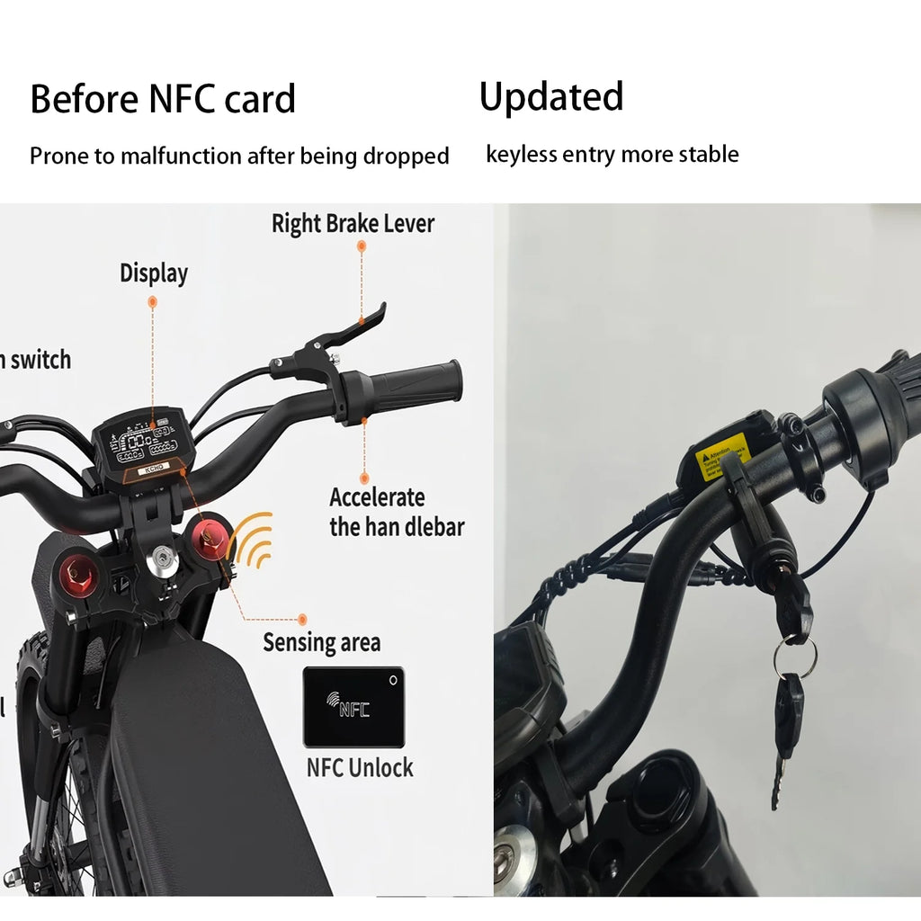 GT73 Electric Bike for Adults, 2000W UL 2849 Electric Dirtbike with 25 Motorcycle Tires,48V36.4AH Dual Battery EBike, Max 37 mph & 85 mile Long Range, Dual Hydraulic Brakes & Full Suspension