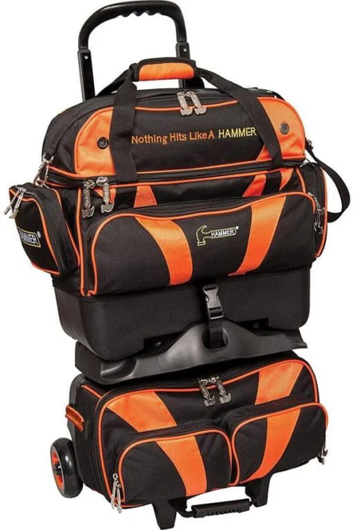 Sac de bowling haut de gamme empilable pour 4 boules