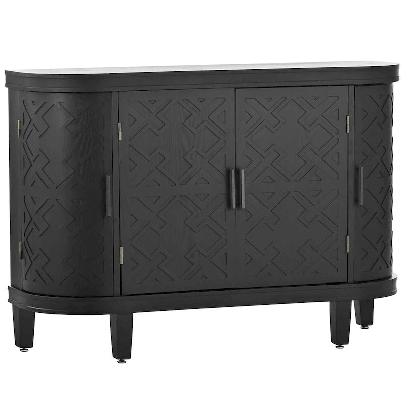 Buffet 4 portes avec motifs antiques - 15,20 x 47,20 x 33,50
