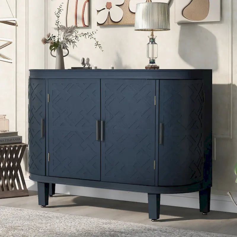 Buffet 4 portes avec motifs antiques - 15,20 x 47,20 x 33,50