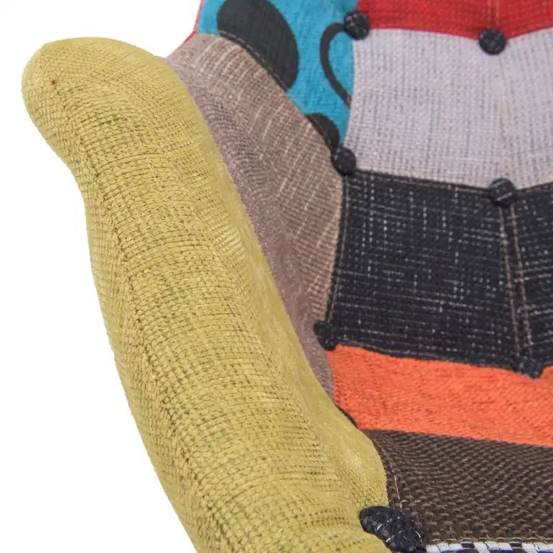 Fauteuil à bascule d'allaitement rembourré en polyester - Fauteuil d'appoint moderne pour salon, chambre à coucher, intérieur et extérieur