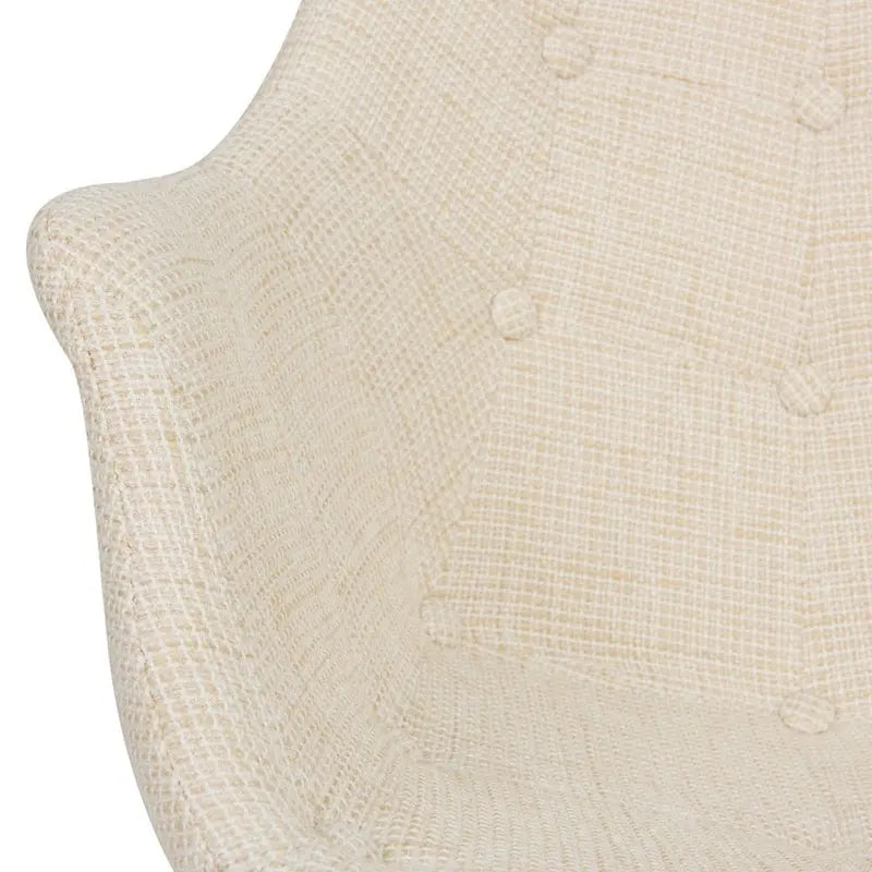 Fauteuil à bascule d'allaitement rembourré en polyester - Fauteuil d'appoint moderne pour salon, chambre à coucher, intérieur et extérieur