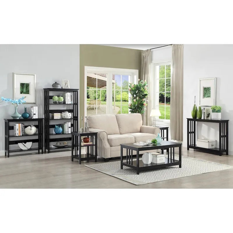 Table d'appoint avec étagères Mission de Convenience Concepts