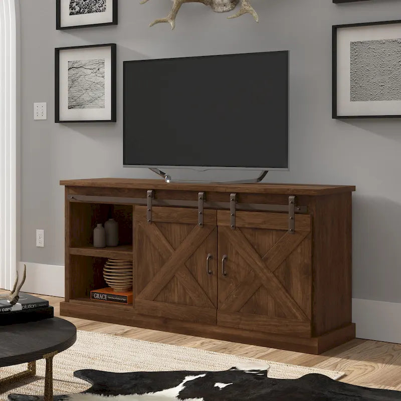 Meuble TV en bois « Farmhouse » de 66 po The Gray Barn Sycamore Rise