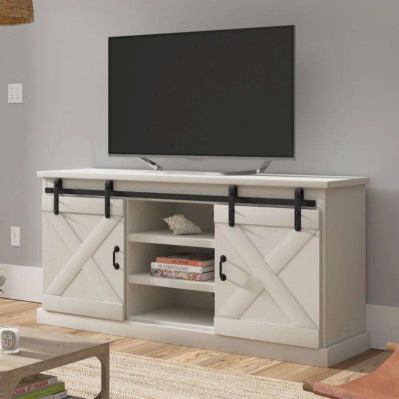Meuble TV en bois « Farmhouse » de 66 po The Gray Barn Sycamore Rise