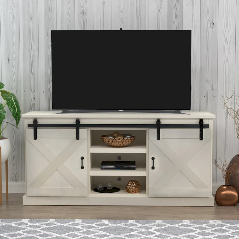 Meuble TV en bois « Farmhouse » de 66 po The Gray Barn Sycamore Rise