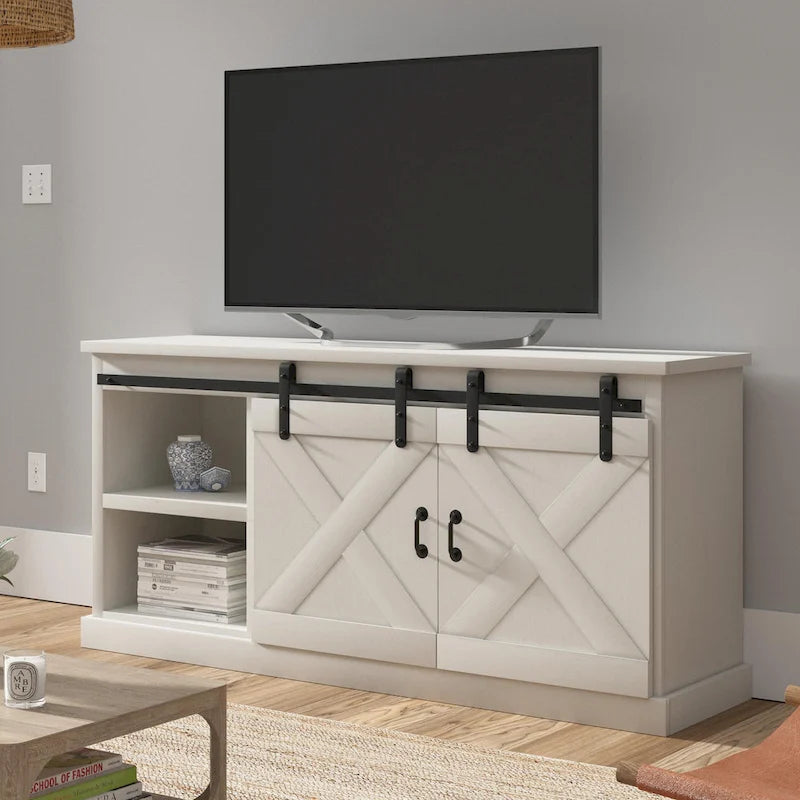 Meuble TV en bois « Farmhouse » de 66 po The Gray Barn Sycamore Rise