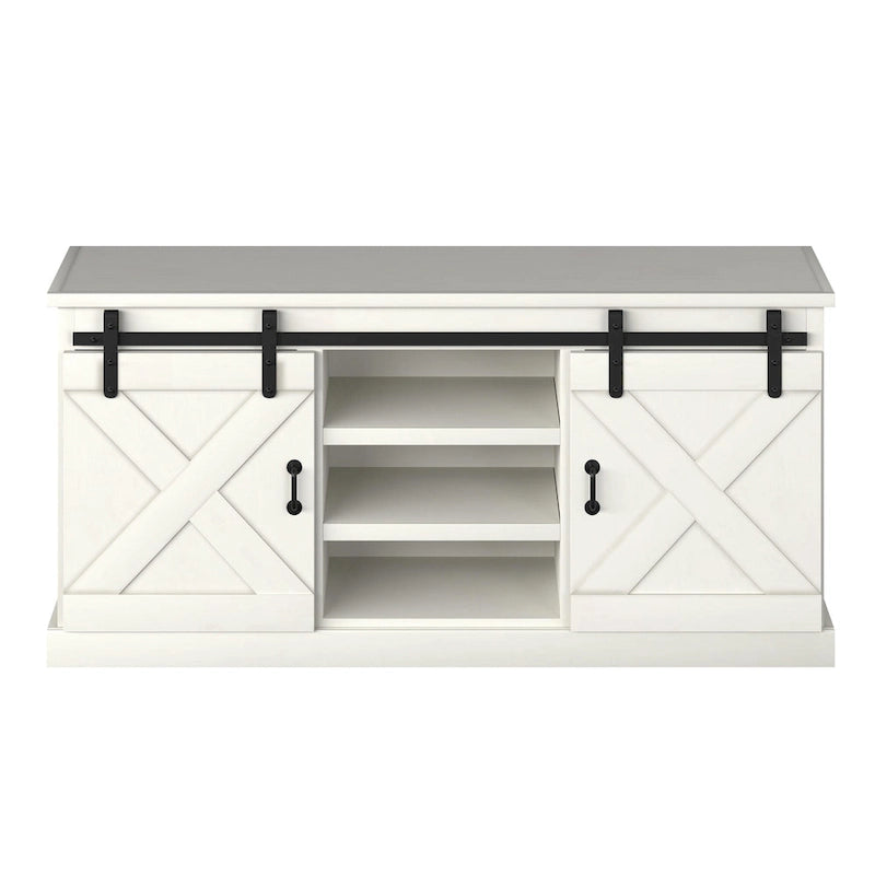 Meuble TV en bois « Farmhouse » de 66 po The Gray Barn Sycamore Rise