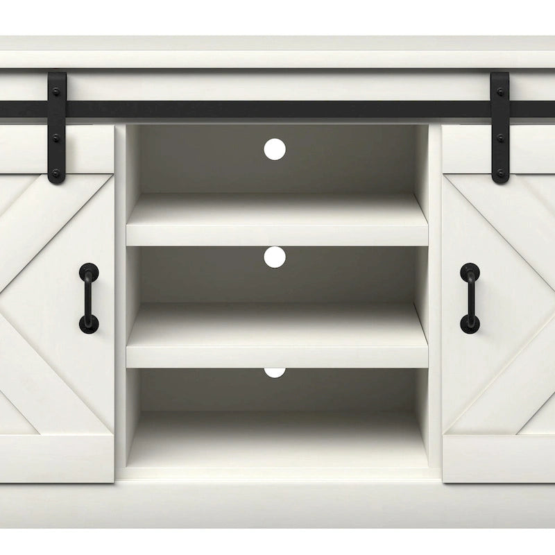 Meuble TV en bois « Farmhouse » de 66 po The Gray Barn Sycamore Rise