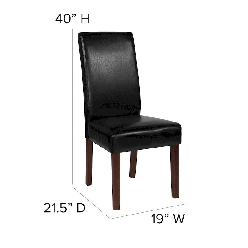 Chaises Parsons en bois rembourrées (lot de 2) - 48,26 L x 54,61 P x 101,6 H cm