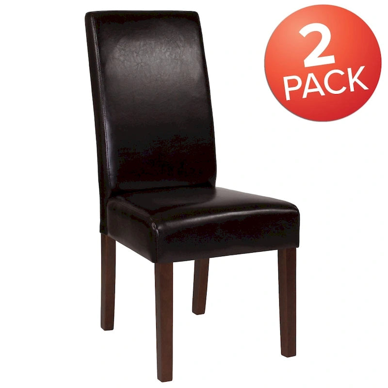 Chaises Parsons en bois rembourrées (lot de 2) - 48,26 L x 54,61 P x 101,6 H cm