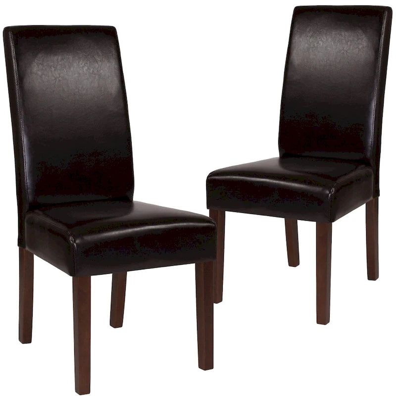 Chaises Parsons en bois rembourrées (lot de 2) - 48,26 L x 54,61 P x 101,6 H cm