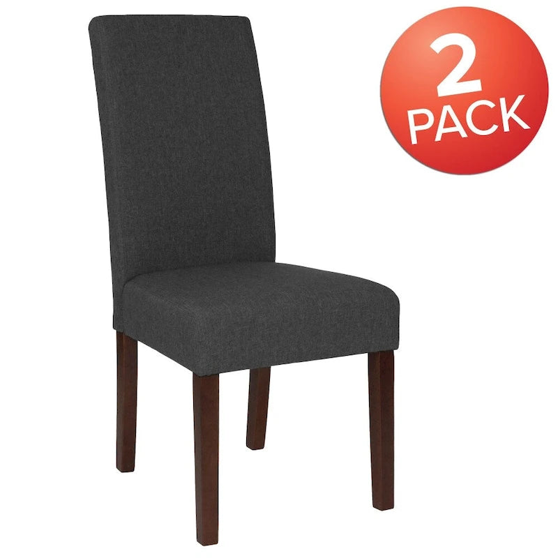 Chaises Parsons en bois rembourrées (lot de 2) - 48,26 L x 54,61 P x 101,6 H cm
