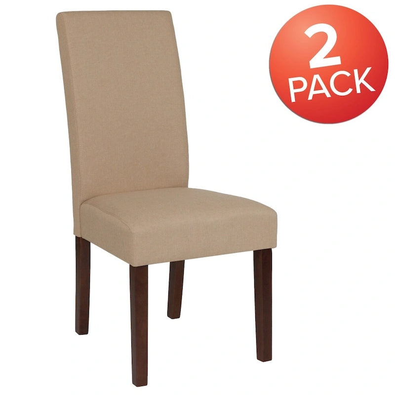 Chaises Parsons en bois rembourrées (lot de 2) - 48,26 L x 54,61 P x 101,6 H cm