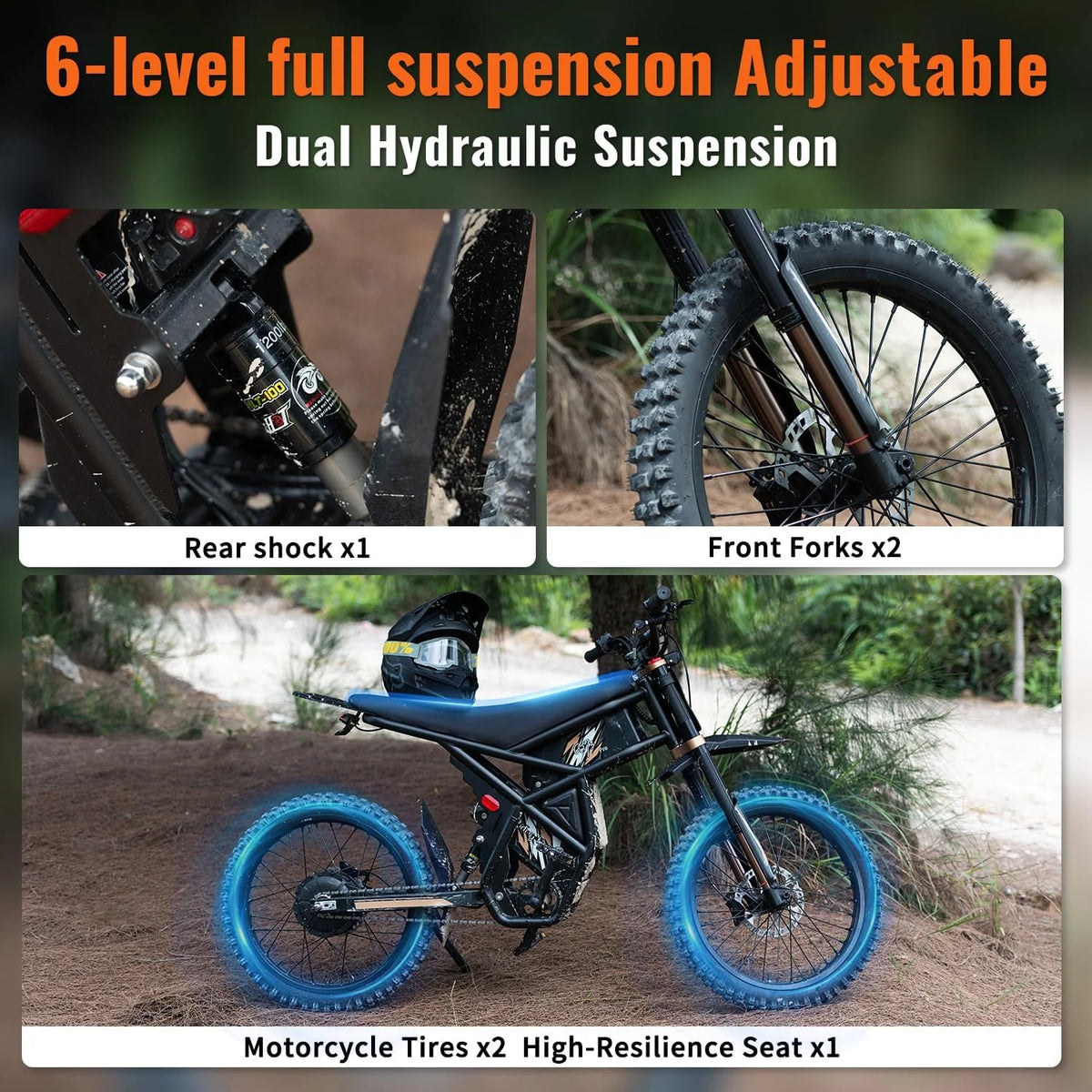 Vélo tout-terrain électrique 2000W pour adultes Ridingtimes GT73 UL2849,Moteur moyeu sans balais,Vélo électrique 18.2AH*2 avec écran numérique 25\ pneus Acier au carbone,Noir