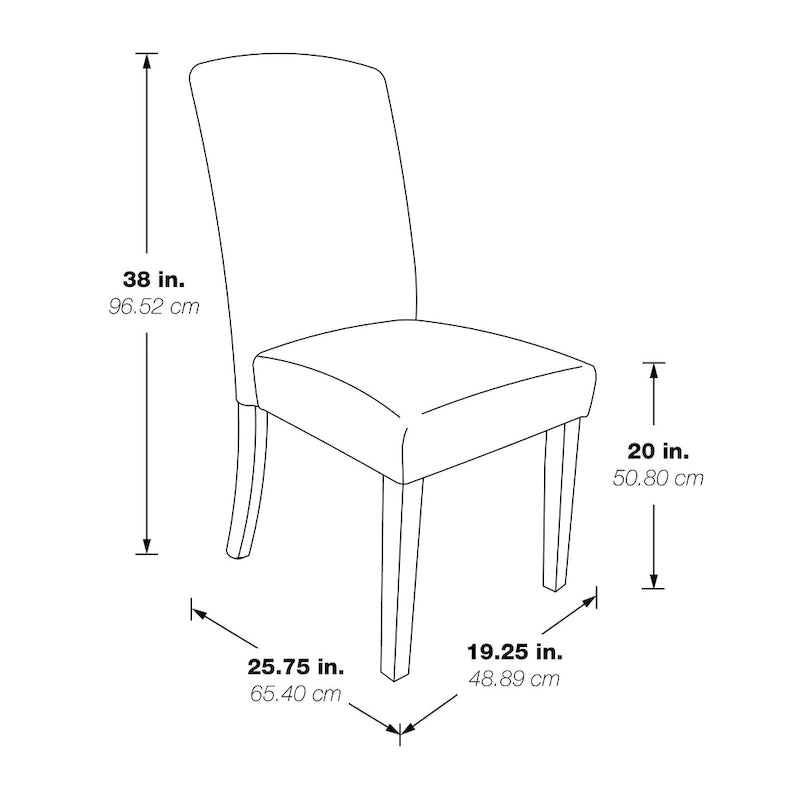 Chaise de salle à manger Everly (Paquet de 2)