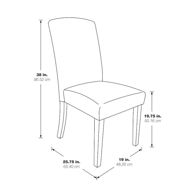 Chaise de salle à manger Everly (Paquet de 2)