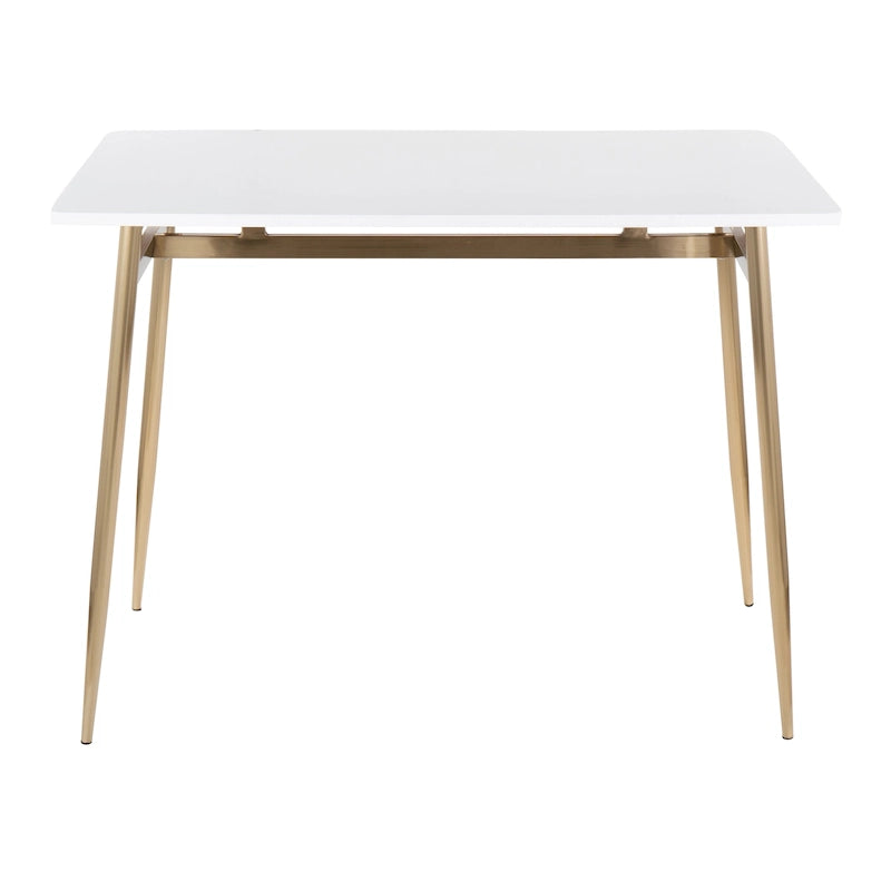 Table de salle à manger moderne à hauteur de comptoir avec surface durable et pieds robustes pour le bar de cuisine et la salle à manger