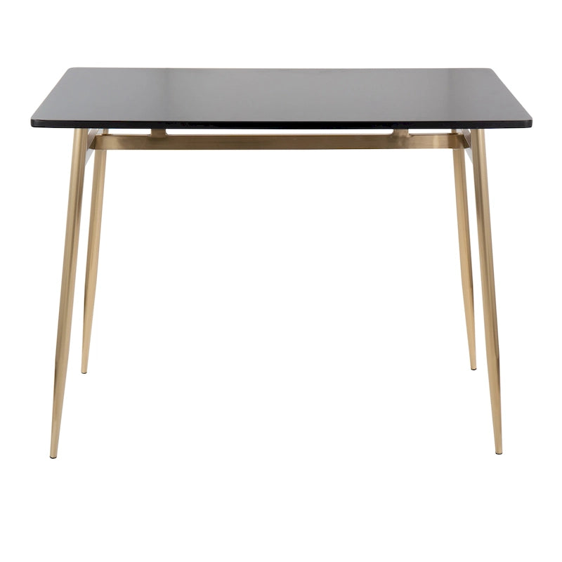 Table de salle à manger moderne à hauteur de comptoir avec surface durable et pieds robustes pour le bar de cuisine et la salle à manger