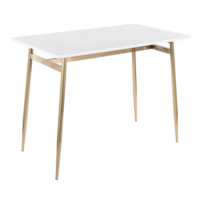 Table de salle à manger moderne à hauteur de comptoir avec surface durable et pieds robustes pour le bar de cuisine et la salle à manger