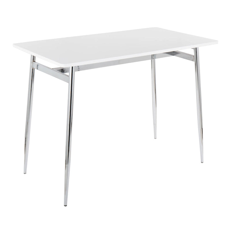 Table de salle à manger moderne à hauteur de comptoir avec surface durable et pieds robustes pour le bar de cuisine et la salle à manger