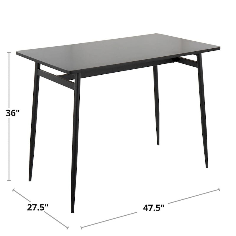 Table de salle à manger moderne à hauteur de comptoir avec surface durable et pieds robustes pour le bar de cuisine et la salle à manger