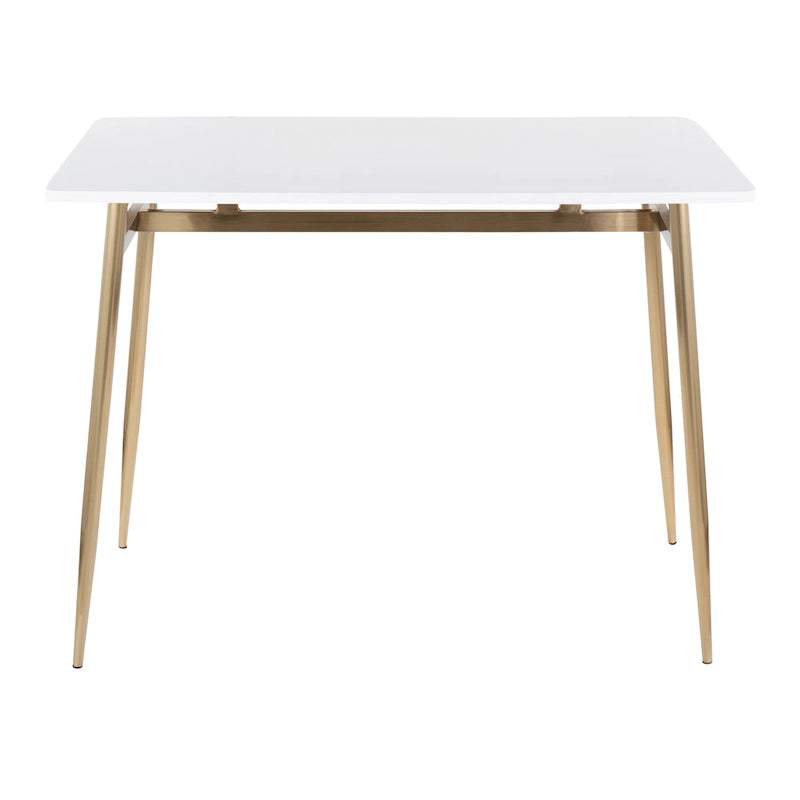 Table de salle à manger moderne à hauteur de comptoir avec surface durable et pieds robustes pour le bar de cuisine et la salle à manger