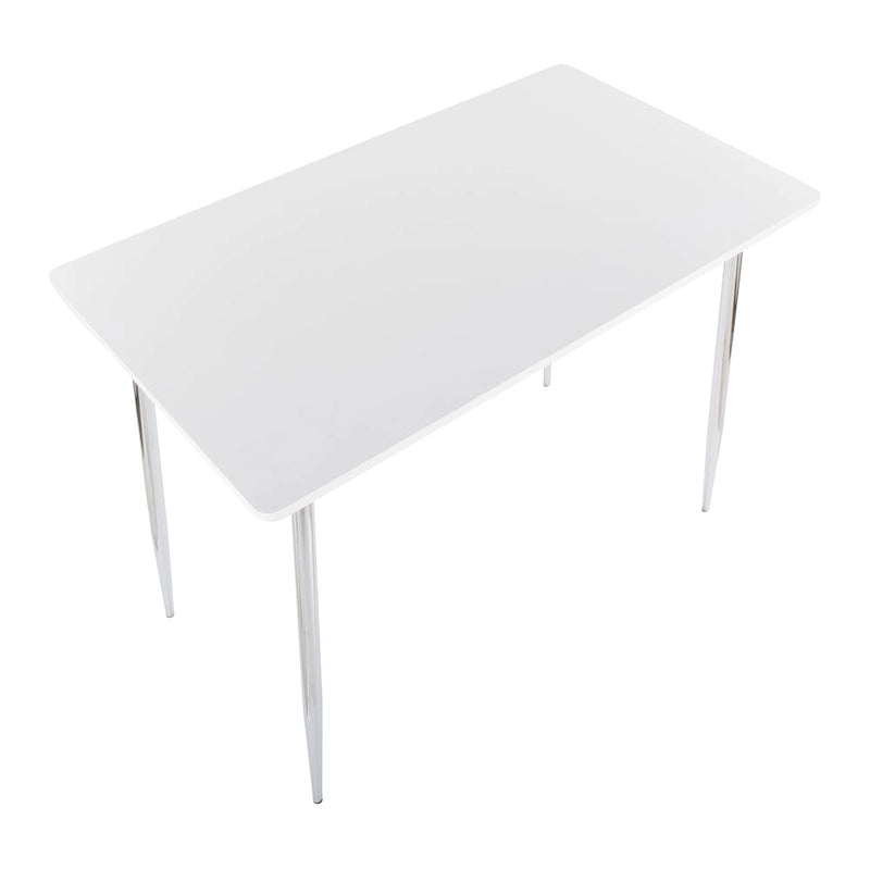 Table de salle à manger moderne à hauteur de comptoir avec surface durable et pieds robustes pour le bar de cuisine et la salle à manger
