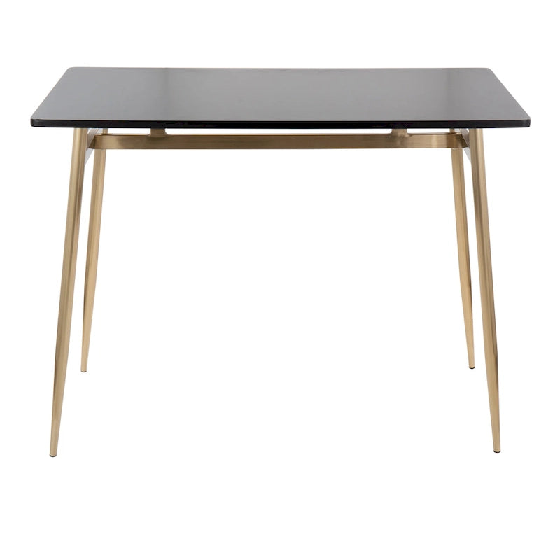 Table de salle à manger moderne à hauteur de comptoir avec surface durable et pieds robustes pour le bar de cuisine et la salle à manger