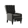 Fauteuil inclinable à dossier haut en velours à pousser