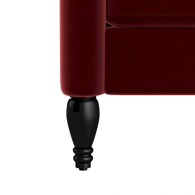 Fauteuil inclinable à dossier haut en velours à pousser