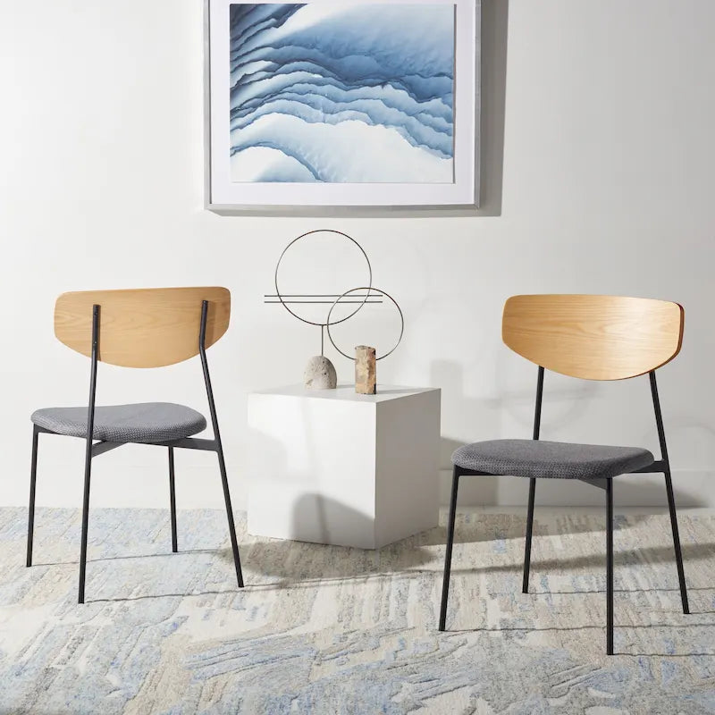Chaise de salle à manger Noemie Mid-Century (Lot de 2) - 20 L x 18,8 P x 32,5 H - 20Lx19Px33H