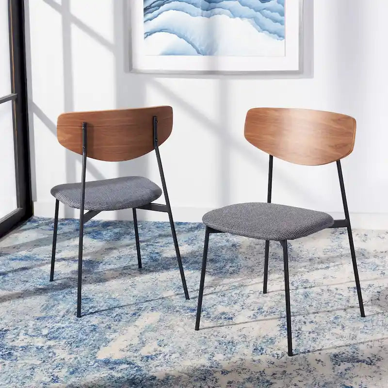 Chaise de salle à manger Noemie Mid-Century (Lot de 2) - 20 L x 18,8 P x 32,5 H - 20Lx19Px33H