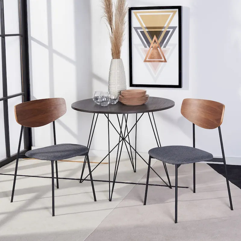 Chaise de salle à manger Noemie Mid-Century (Lot de 2) - 20 L x 18,8 P x 32,5 H - 20Lx19Px33H