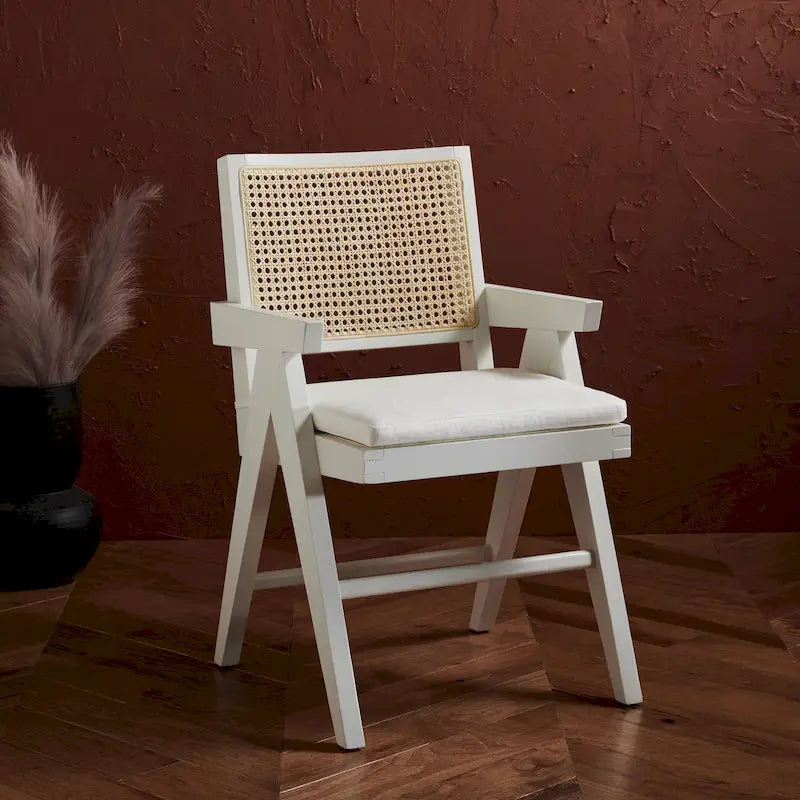 Fauteuil en rotin Couture Maiju - 53 cm L x 58 cm P x 86 cm H - 53Lx58Px86H