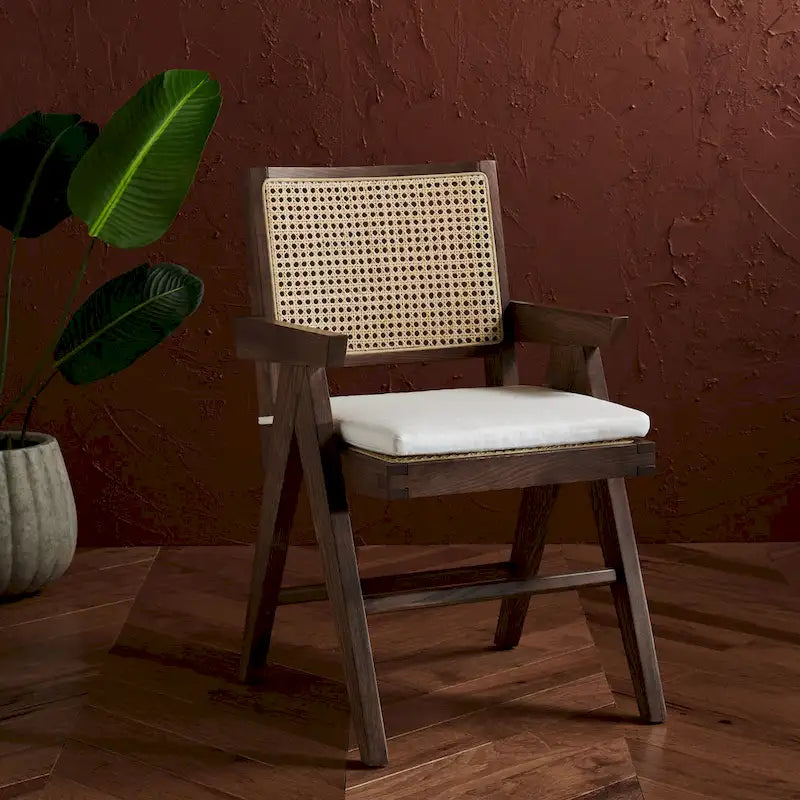 Fauteuil en rotin Couture Maiju - 53 cm L x 58 cm P x 86 cm H - 53Lx58Px86H