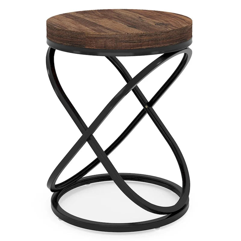 Table d'appoint ronde de 50 cm de diamètre pour salon