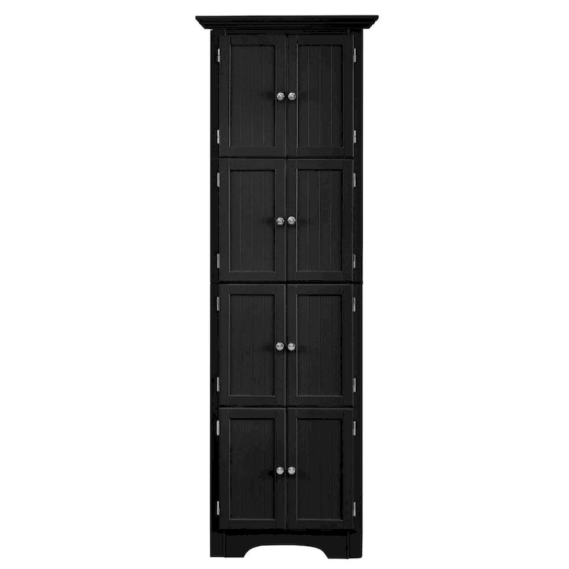 Meuble de rangement haut à 4 étagères pour salon, cuisine