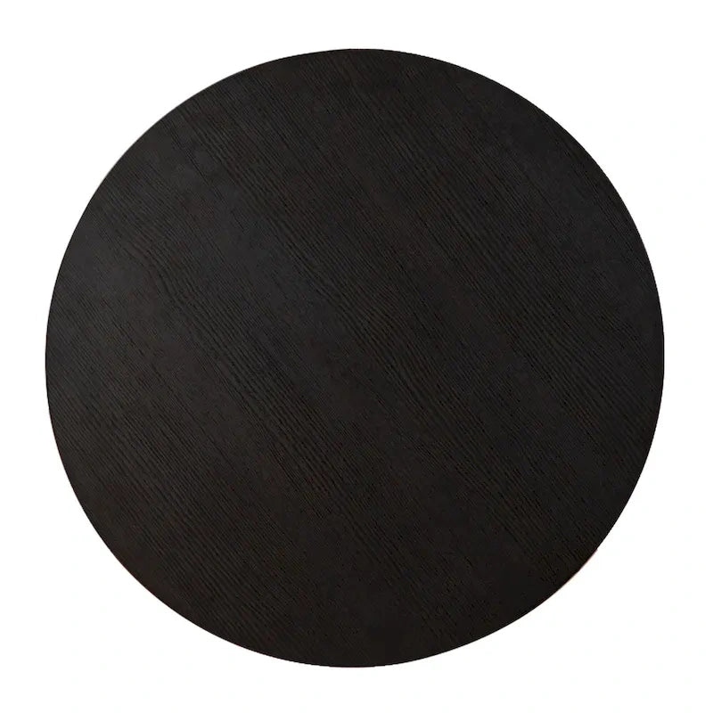 Table de bar ronde réglable Glitzhome Industrial Wood Top