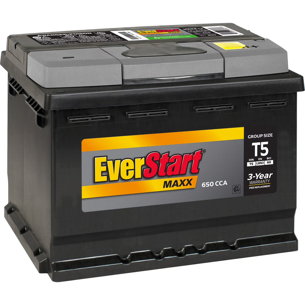 Batterie automobile au plomb-acide EverStart Maxx, groupe T5, 12 volts, 650 CCA, 95 RC