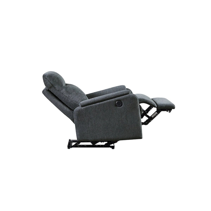 Fauteuil inclinable électrique contemporain bleu moderne avec chargeur