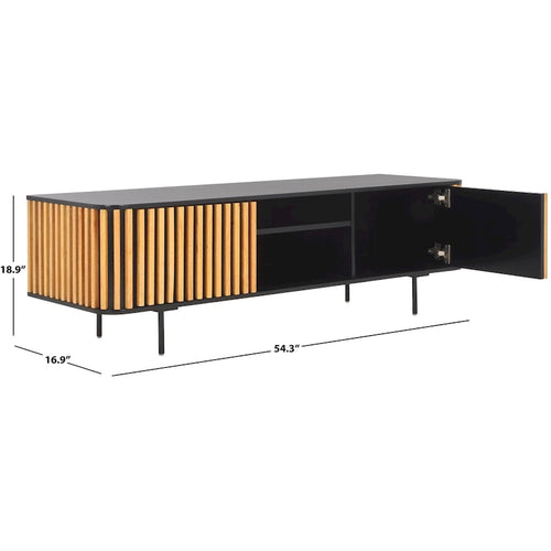 Meuble TV 2 portes 2 étagères – 54Lx17Px19H
