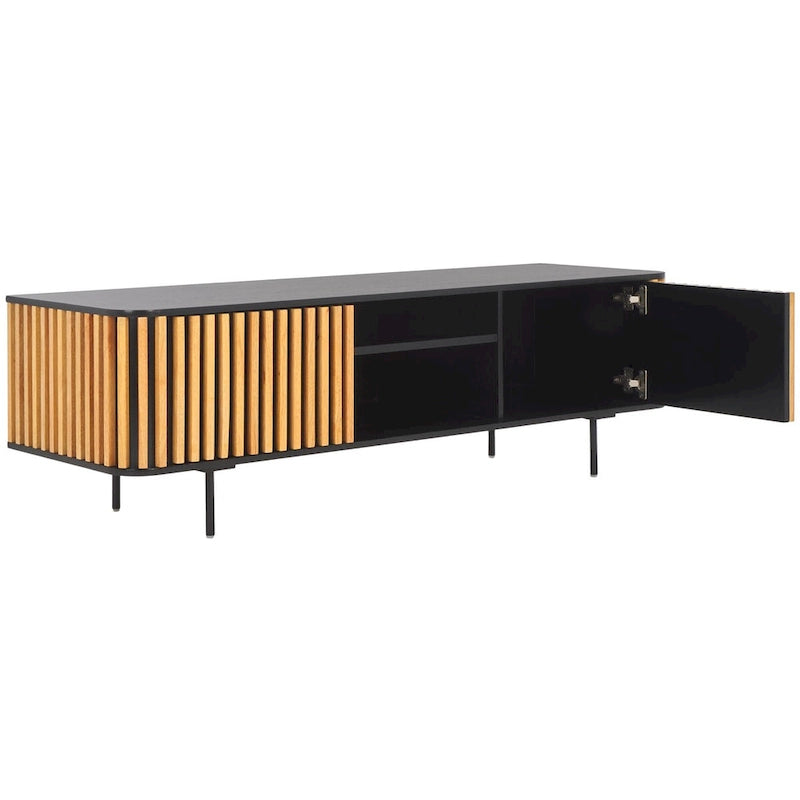 Meuble TV 2 portes 2 étagères – 54Lx17Px19H