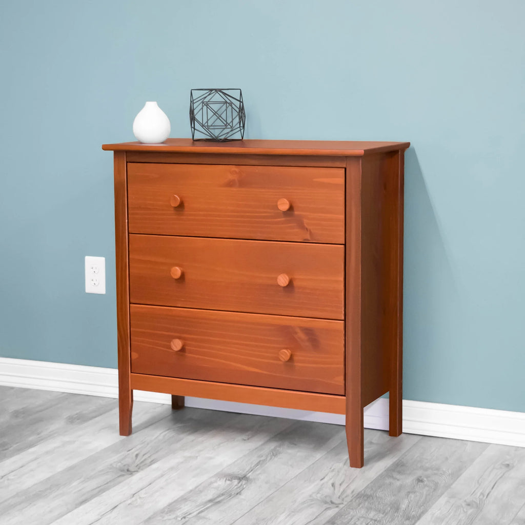 Commode Adeptus Easy Pieces en bois massif à 4 tiroirs - Blanc