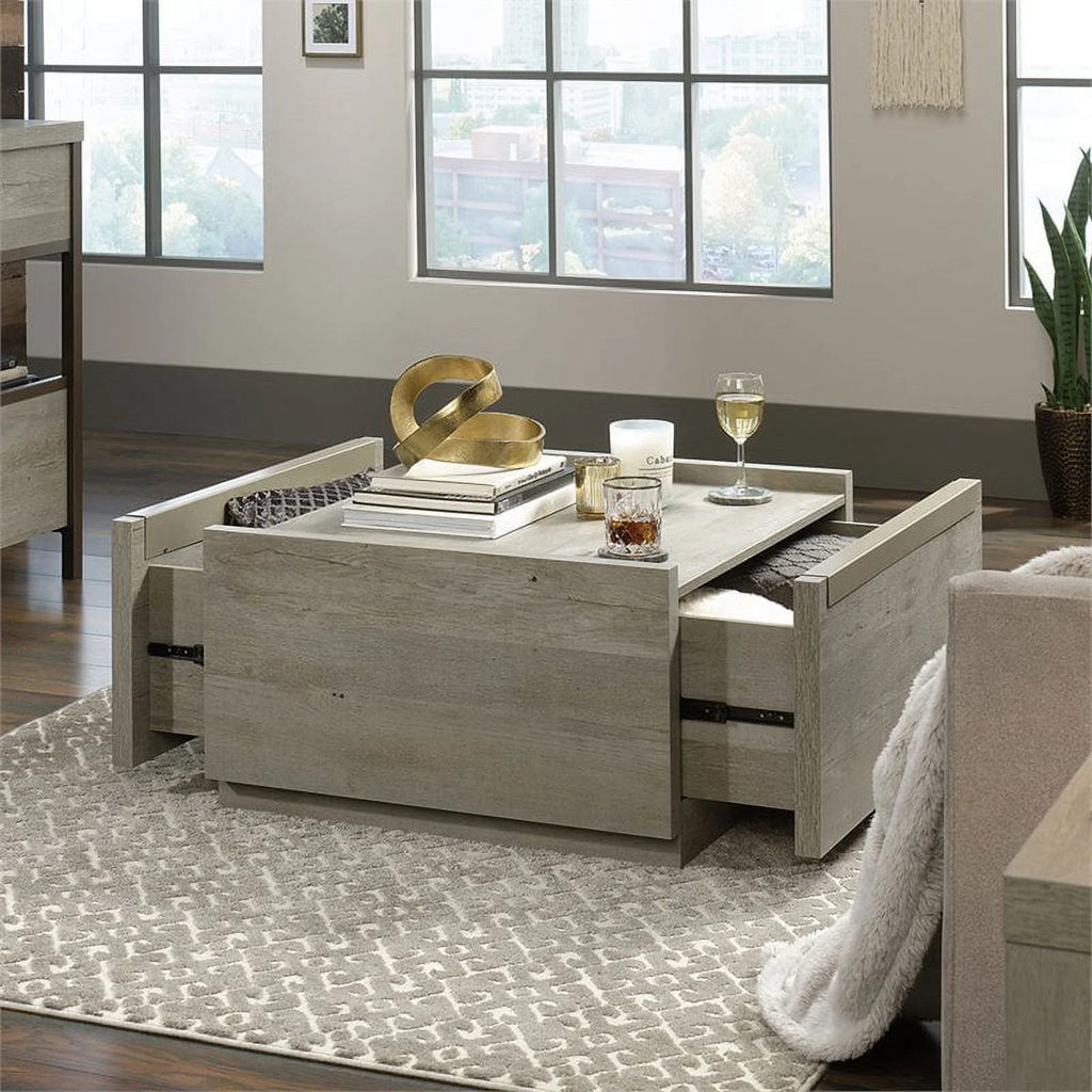 Table basse contemporaine en bois d'ingénierie Pemberly Row marron